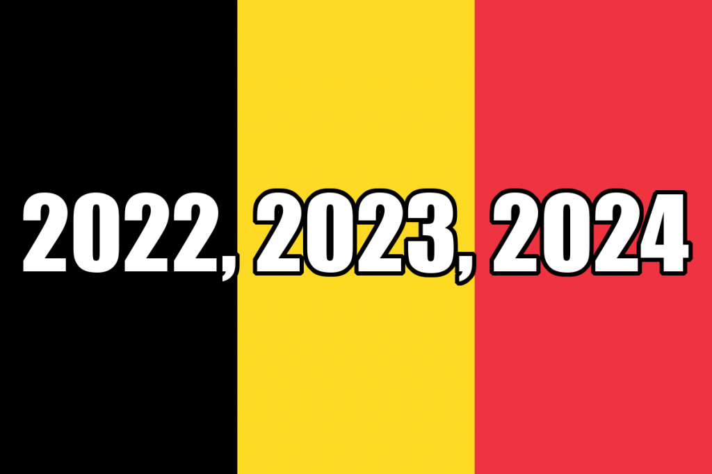 Koulujen lomat Belgiassa 2022, 2023, 2024
