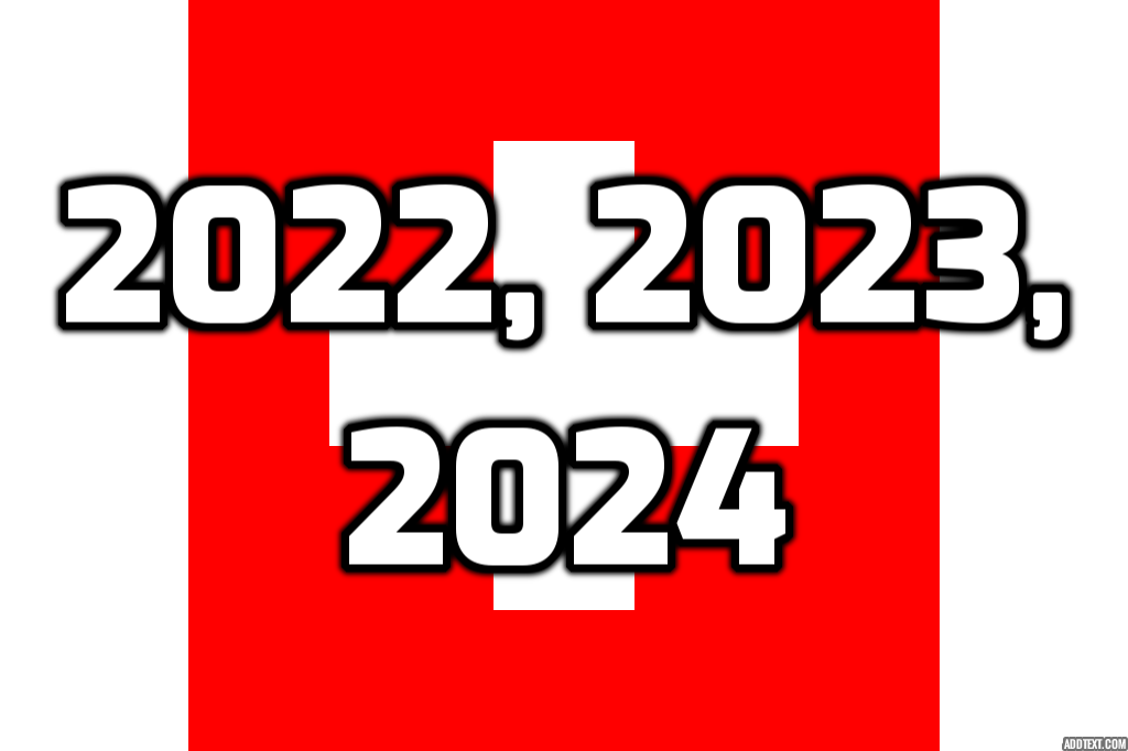 חופשות בית ספר בשוויץ 2022, 2023, 2024