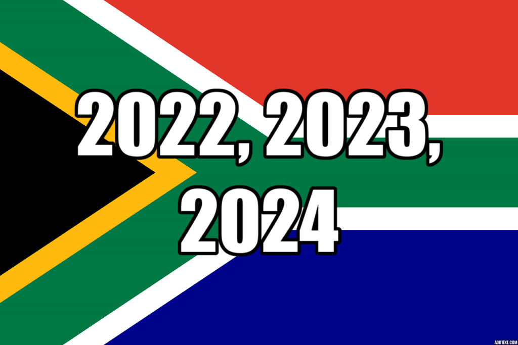Skoleferier i Sydafrika 2022, 2023, 2024